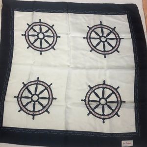 Pura Seta Italian Silk Nautical Scarf